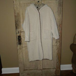 Dazy Long Fleece Fuzzy Hood Jacket Size M (KK-10)